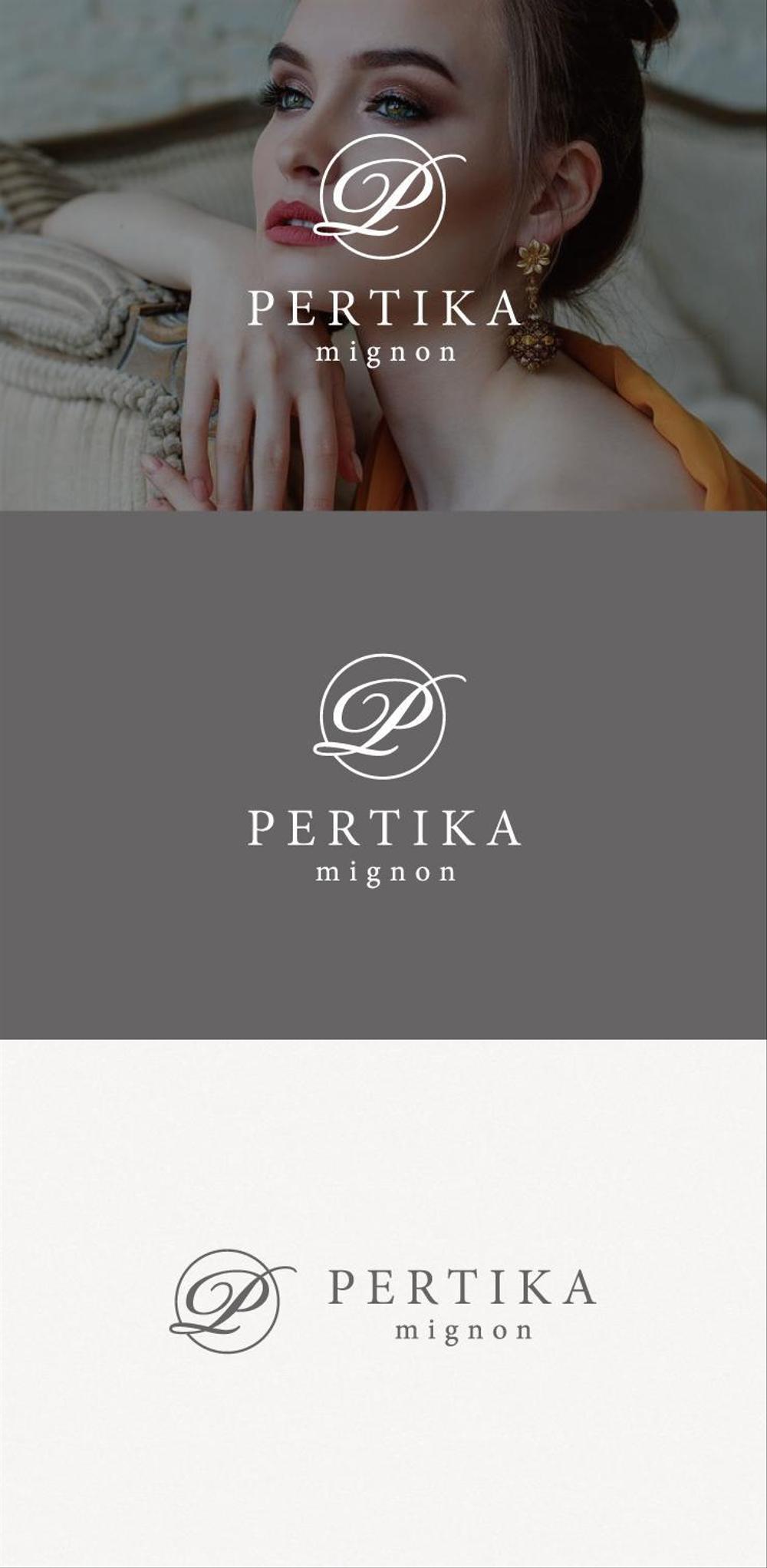 アクセサリーブランド 「PERTIKA mignon」の ロゴ