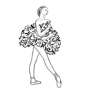 SMD.©︎ (AILIp)さんの[バレエ]をテーマにしたグッズ用イラストへの提案