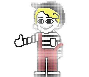 sakumzさんのsfc風ドット絵（男の子）を募集　カフェバーの看板に使用しますへの提案