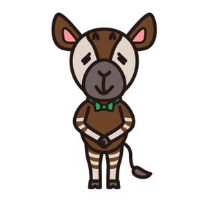 ヒラノダ (55nontan)さんのオカピのキャラクターデザインへの提案
