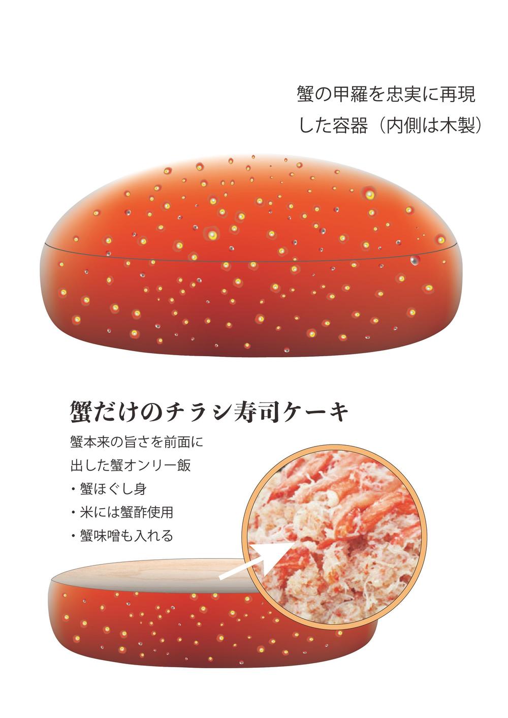 蟹だけのチラシ寿司ケーキ.jpg