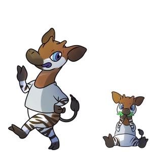 X-ALPHA (KO-KI)さんのオカピのキャラクターデザインへの提案