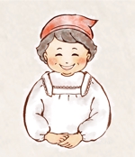 sabuta (sabuta7)さんのおかあちゃん（割烹着姿）のキャラクターデザイン【バストアップでOK】への提案