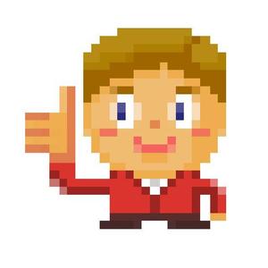 tosdesign (tosdesign)さんのsfc風ドット絵（男の子）を募集　カフェバーの看板に使用しますへの提案