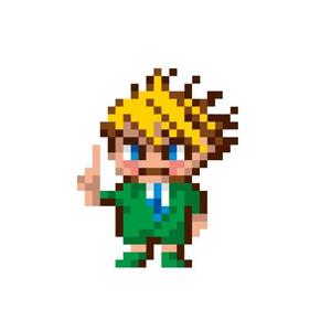 marukei (marukei)さんのsfc風ドット絵（男の子）を募集　カフェバーの看板に使用しますへの提案