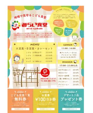 mamasmamas (mamasmamas)さんのみらい食堂（地域のための食堂）のチラシデザインへの提案