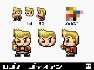 OctCyber (OctCyber)さんのsfc風ドット絵（男の子）を募集　カフェバーの看板に使用しますへの提案