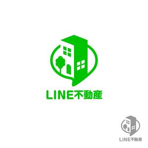 piro2002 (piro2002)さんのLINE不動産 =LINEのみで不動産仲介サイトのロゴ作成への提案