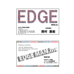 aya* (a_easthill)さんのwebサイト運営・プロモーション会社　株式会社EDGEMANの名刺デザイン作成への提案