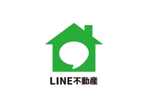 tora (tora_09)さんのLINE不動産 =LINEのみで不動産仲介サイトのロゴ作成への提案