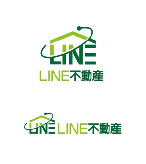 horieyutaka1 (horieyutaka1)さんのLINE不動産 =LINEのみで不動産仲介サイトのロゴ作成への提案