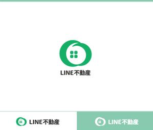 動画サムネ職人 (web-pro100)さんのLINE不動産 =LINEのみで不動産仲介サイトのロゴ作成への提案