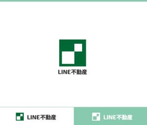 動画サムネ職人 (web-pro100)さんのLINE不動産 =LINEのみで不動産仲介サイトのロゴ作成への提案