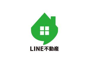 tora (tora_09)さんのLINE不動産 =LINEのみで不動産仲介サイトのロゴ作成への提案