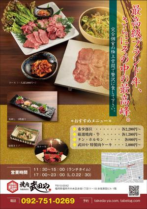 Nakaji (O_kaminaka)さんの焼肉屋のポスティング用チラシへの提案