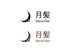 s10qm (s10qm0224)さんの理美容室新規オープン　【月髪‐Ⅿond　Hair‐】のロゴへの提案
