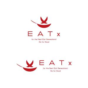 power_dive (power_dive)さんの『食べる』で世界を繋ぐ株式会社EATx（イートエックス）ロゴ　企業スローガンGo for Good　への提案