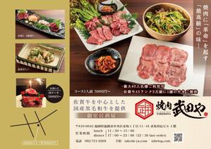駿 (syuninu)さんの焼肉屋のポスティング用チラシへの提案