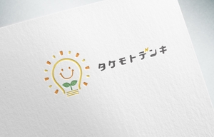 NINA DESIGN (NINA-DESIGN)さんのみらいの子ども達の笑顔を守る会社「タケモトデンキ株式会社」のロゴへの提案