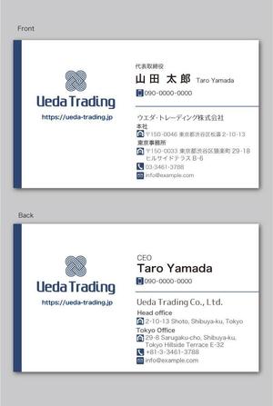 CF-Design (kuma-boo)さんの貿易会社の名刺デザイン募集への提案