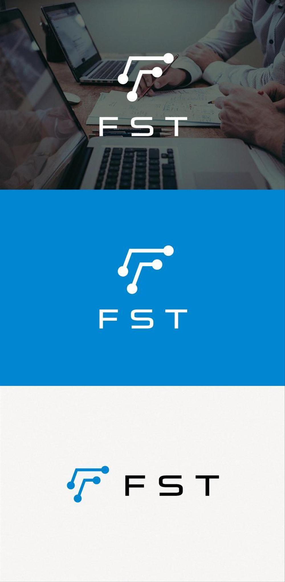 弊社略称”ＦＳＴ”との組み合わせで会社ロゴを作成したい。