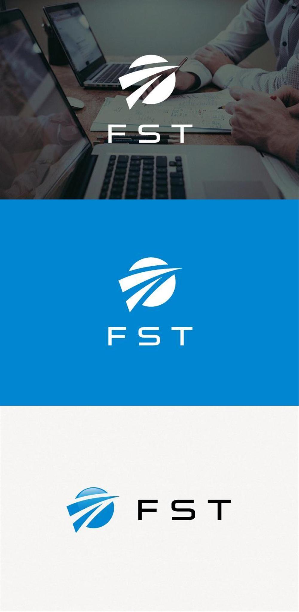 弊社略称”ＦＳＴ”との組み合わせで会社ロゴを作成したい。