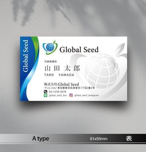 あらきの (now3ark)さんの株式会社Global Seed の名刺作成への提案