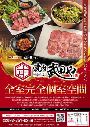 panni ()さんの焼肉屋のポスティング用チラシへの提案
