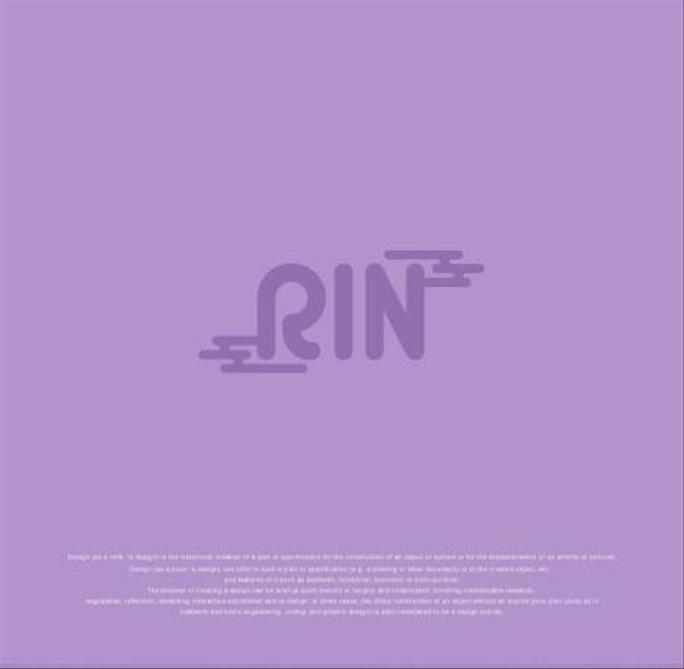 レディースピアスショップ「RIN」のロゴ作成