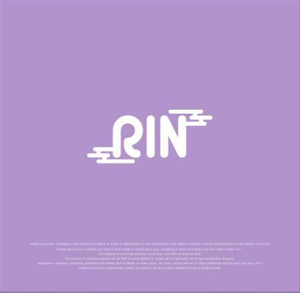 レディースピアスショップ「RIN」のロゴ作成