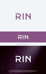 take5-design (take5-design)さんのレディースピアスショップ「RIN」のロゴ作成への提案
