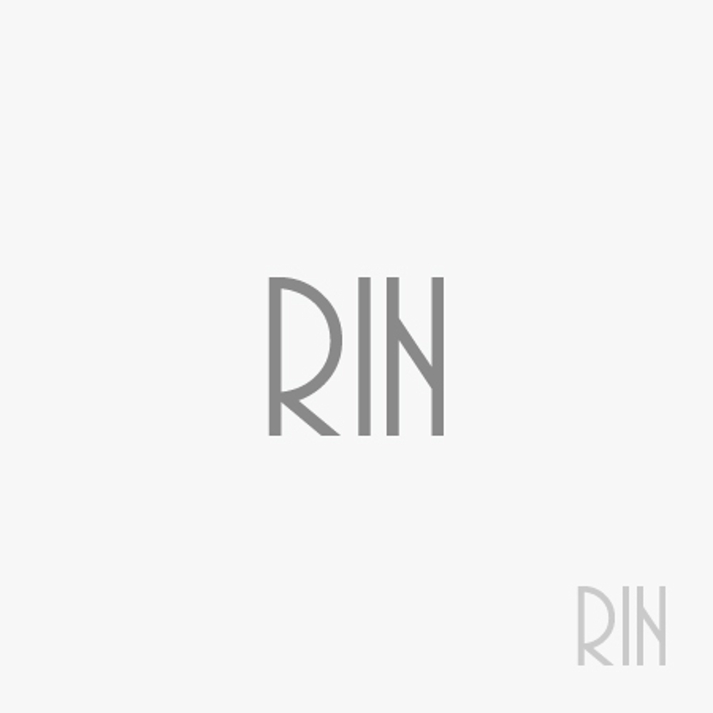 レディースピアスショップ「RIN」のロゴ作成