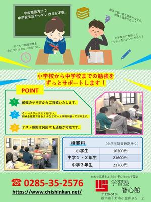 大下奈々 (Pera7)さんの学習塾の新年度募集チラシへの提案