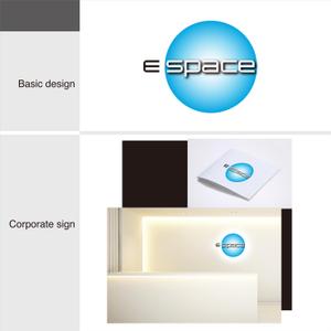 G-crep (gcrep)さんのE-space ロゴへの提案