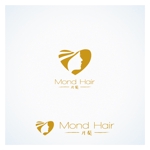 Miyagino (Miyagino)さんの理美容室新規オープン　【月髪‐Ⅿond　Hair‐】のロゴへの提案