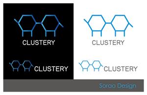 s-design (sorao-1)さんの株式会社Clustery(クラスタリー）会社ロゴ　クラスターとリリーを組み合わせた造語への提案