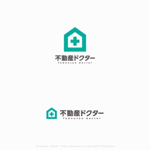 shirokuma_design (itohsyoukai)さんの不動産会社の新キャッチコピー「不動産ドクター」のロゴへの提案