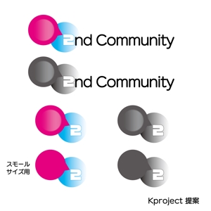 Kproject (55pon)さんの芸術プラットフォームコミュニティのロゴデザインへの提案