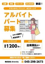 s10qm (s10qm0224)さんのサンプリング・ポスティングのパート・バイト募集のチラシへの提案