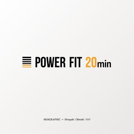 ヒロユキヨエ (OhnishiGraphic)さんのフィットネス事業「POWER FIT 20min」のロゴへの提案