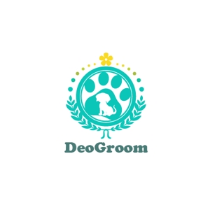 ASAHI OKABE ｜ ao (a930_98)さんのグルーミング・ペット消臭用のスプレー「DeoGroom」のロゴへの提案