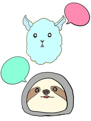 きき (kikixvii)さんのサイトの吹き出し用キャラクター2点の制作依頼です。への提案