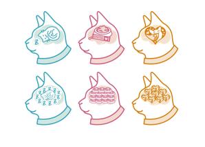m-hosoda (miomiopom_1008)さんの脳内メーカーのようなイラストを猫verで3つ描いてほしい(参考画像多数あり)への提案