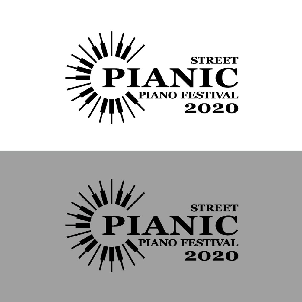 ストリートピアノフェスティバルのロゴデザイン依頼