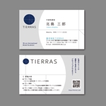 TYPOGRAPHIA (Typograph)さんのインターナショナルブランドインキュベーター事業会社「TIERRAS」の名刺デザインの仕事への提案