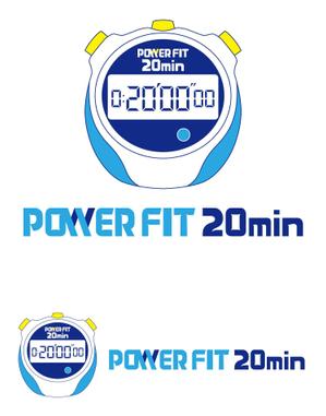 泉 留美 (gugra)さんのフィットネス事業「POWER FIT 20min」のロゴへの提案