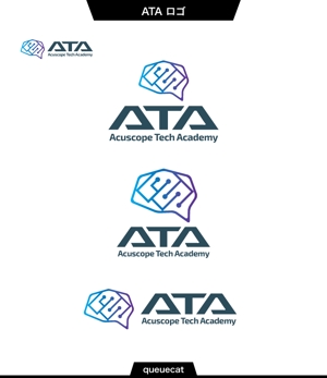 queuecat (queuecat)さんの「ATA（Acuscope Tech Academy）」ロゴ作成への提案