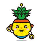 yellow_frog (yellow_frog)さんのRPAのプログラム代行サービス「ロボパイン」のロゴ兼マスコットキャラのデザインへの提案