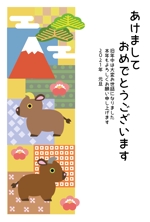 chiharu2010 ()さんの年賀状のデザイン＜丑年＋富士山＞への提案