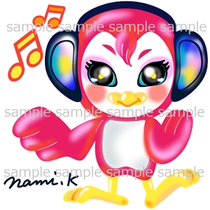 nami.k (nami-kei)さんの音楽配信アプリのメインキャラクターイラスト 一式依頼への提案